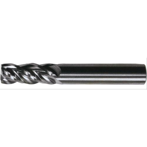 ‎1/8″ × 1/8″ × 1/4″ × 1-1/2″ RHS / RHC Solid Carbide 4-Flute Corner Radius End Mill - Bright