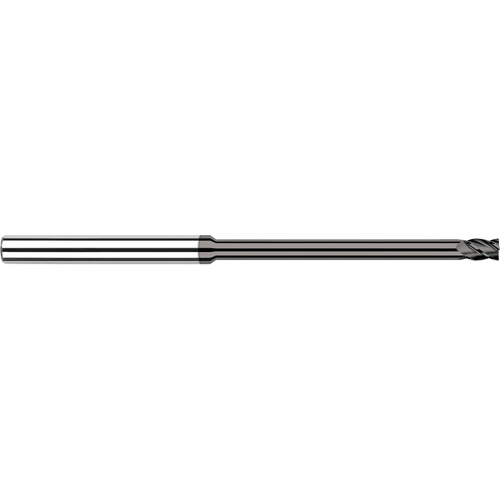 Diamond End Mills for Non-Ferrous Materials - CVD Diamond - 0.0310″ (1/32″) Cutter Diameter × 0.0470″ (3/64″) Length of Cut × 0.3750″ (3/8″) Reach Carbide Square End Mill, 4 Flutes, CVD Diamond Coated
