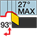 Ext. 55° Diamond 93° Axial