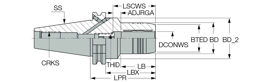 CAT40 HYDRO 1/4X2.677