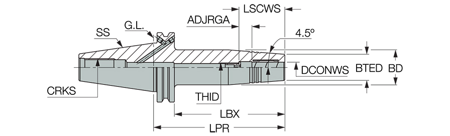 CAT40 HYDRO 1/4X3.15 SF