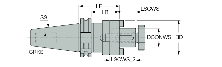 DIN69871 40 SEMC 27X100
