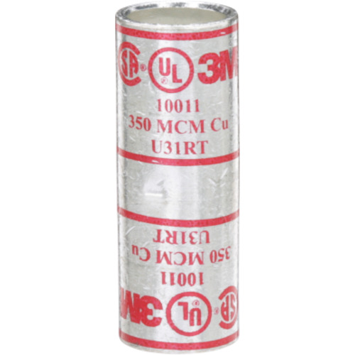 3M Scotchlok Copper Standard Barrel Connector 10011 up to 35 kV 350 kcmil Red